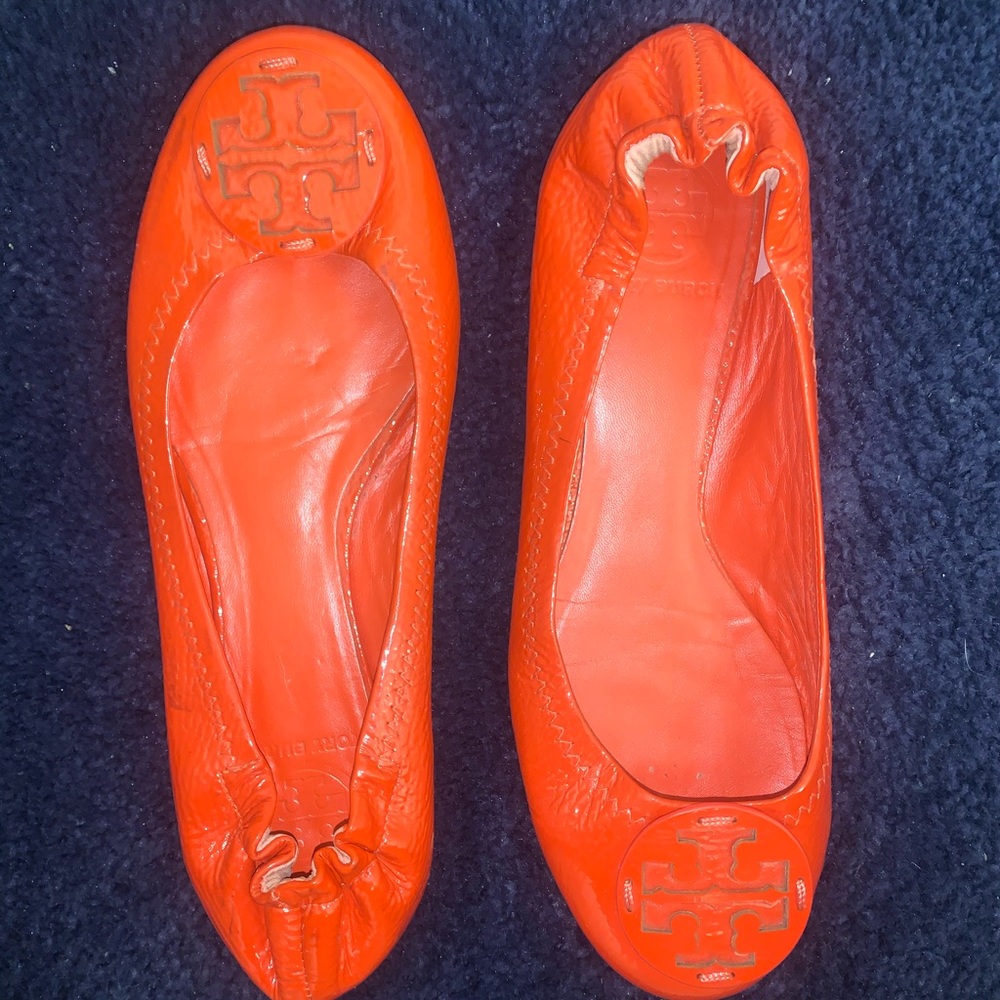 Tory Burch Minnie Travel Leather Ballet Flats